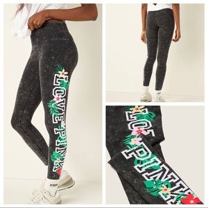 VS VICTORIAS SECRET PINK HIGH WAIST COTTON PANT TIGHT LEGGING SWEATS L